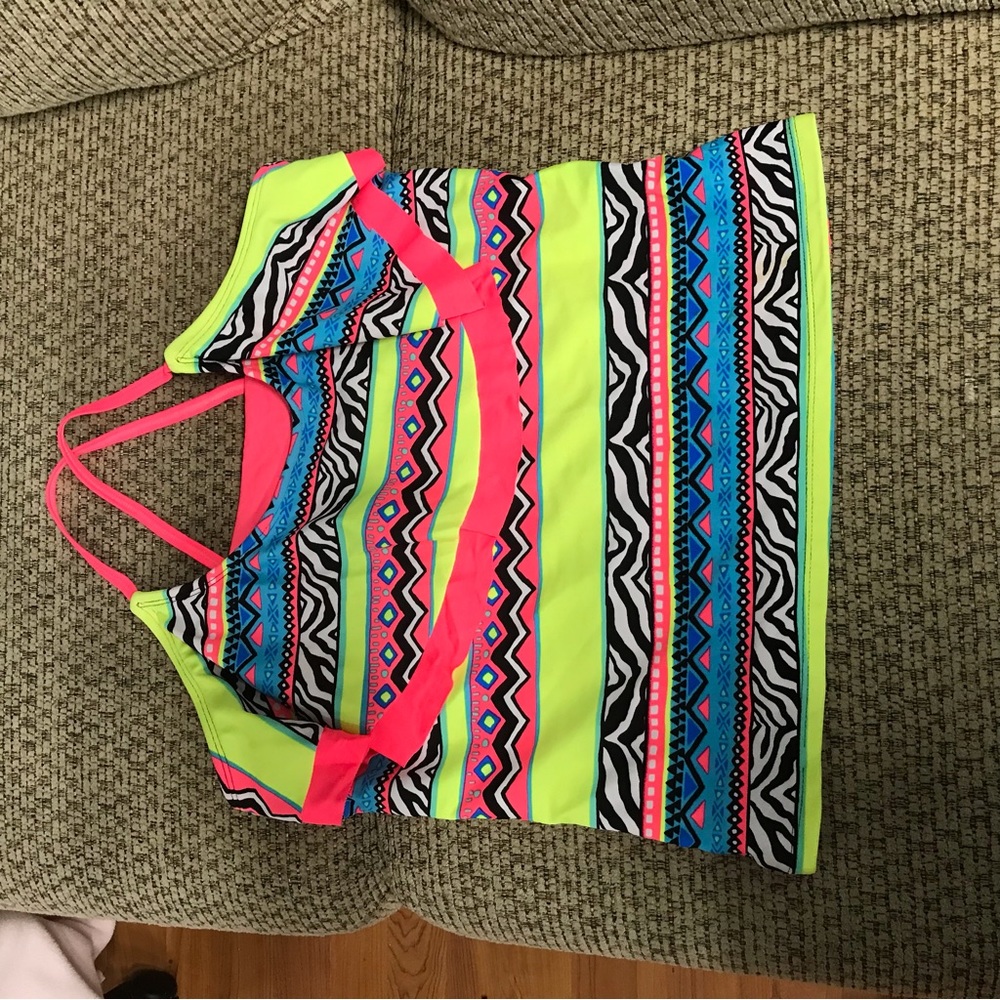 Justice swim 18 1/2 girl swim top used